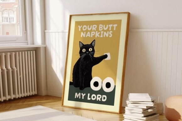 Download Butt Napkins Cat Printable Art - Art Collection