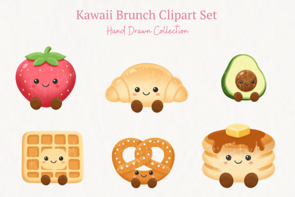 Download Kawaii Brunch Clipart Bundle - Art Collection