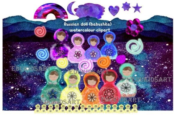 Download Babushka Russion Dolls Watercolour Art - Art Collection