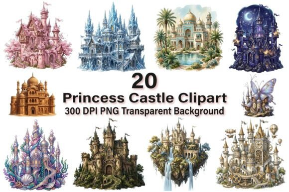 Download Magical Princess Castle Clipart PNG - Art Collection