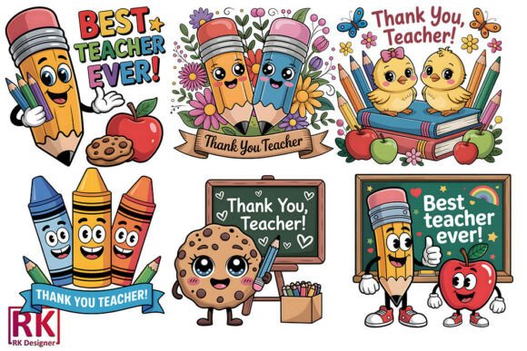 Download Teacher Appreciation Clipart Bundle Png - Art Collection