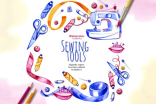 Download Watercolor Sewing Cliparts - Art Collection