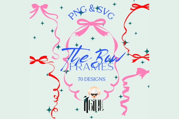 Download Coquette Ribbon Bow Frames Clipart - Art Collection