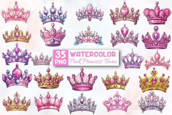 Download Pink Princess Tiara Sublimation Clipart - Art Collection