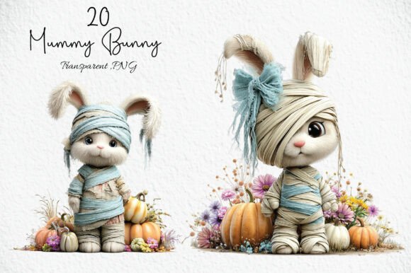 Download Spooky Cute Mummy Bunny Clipart - Art Collection