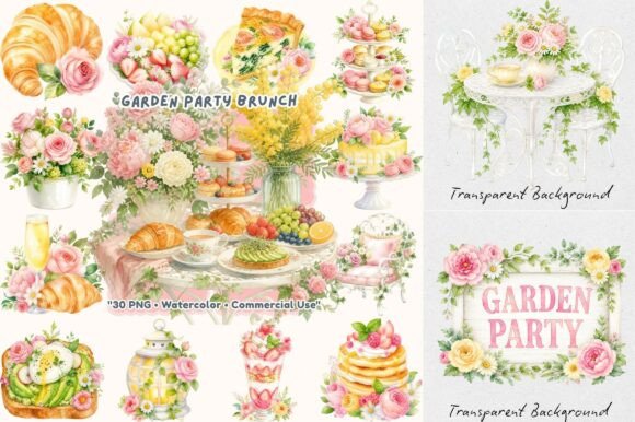 Download Coquette Garden Party Brunch - Art Collection