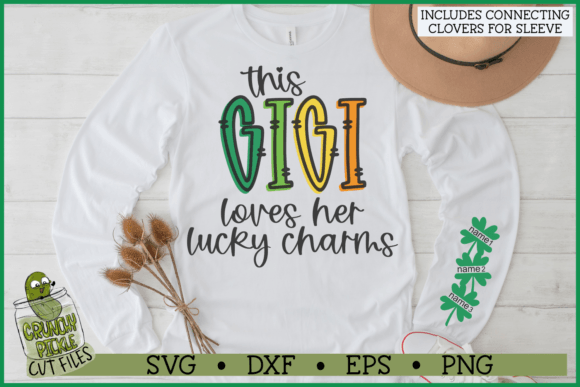 Download Gigi Loves Her Lucky Charms Sleeve SVG - Premium Resources