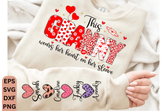 Download This Granny Wears Her Heart Her Sleeve - Art Collection