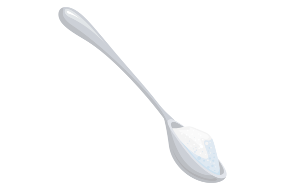 Download Cartoon Sugar Spoon Icon. Baking Powder - Art Collection