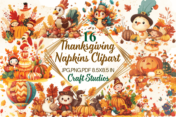 Download Thanksgiving Napkins Clipart - Art Collection