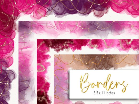 Download Brown and Pink Borders Clip Art - Art Collection