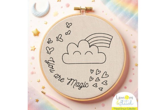 Download Kawaii Cloud: Rainbow, Butterfly, Hearts - Art Collection