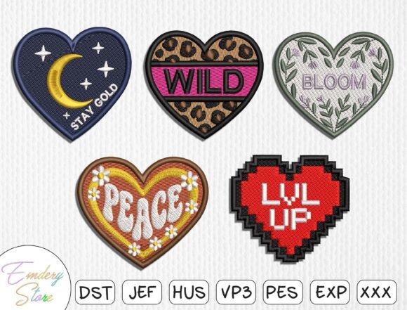 Download Heart Embroidery Design Bundle - Art Collection