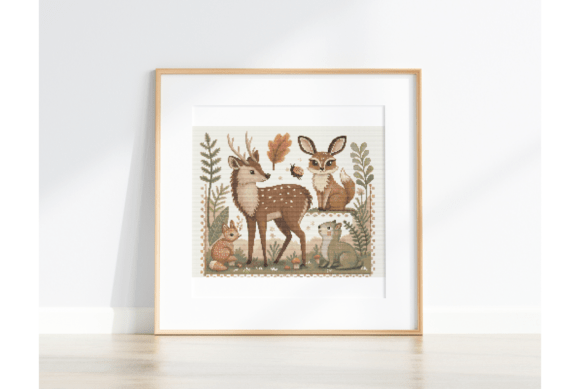 Download Cottagecore Forest Cross Stitch Chart - Art Collection