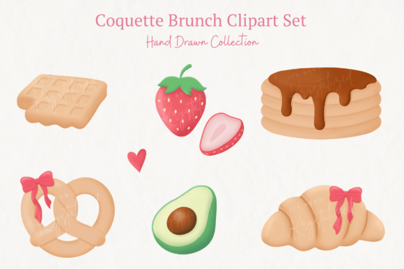 Download Coquette Brunch Clipart Bundle - Art Collection